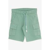 Breeze Girls & Boys Erkek Çocuk Şort Kargo Cepli Bağcıklı 2-6 Yaş, Mint Yeşili - 2 Yaş