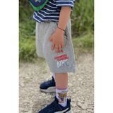 Breeze Girls & Boys Erkek Çocuk Şort Yazı Baskılı Bağcıklı Cepli 3-7 Yaş, Açık Gri Melanj - 6 Yaş