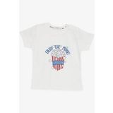 BREEZE GİRLS & BOYS Erkek Çocuk Tişört Pop Corn Baskılı 2-6 Yaş, Ekru