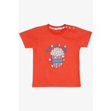 BREEZE GİRLS & BOYS Erkek Çocuk Tişört Pop Corn Baskılı 2-6 Yaş, Mercan