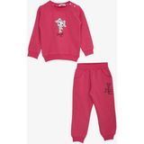 Breeze Kız Bebe Çocuk Pamuklu Eşofman Takım - 6 - 9 Ay - Fuşya