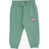 Breeze Kız Bebek Eşofman Altı Bebek Fil Baskılı 6 Ay-2 Yaş, Mint Yeşili - 9 Ay