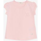 Breeze Kız Bebek Tişört Çiçek Nakışlı 9 Ay-3 Yaş, Pembe - 1,5 Yaş