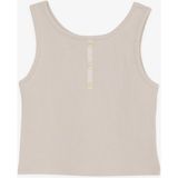 Breeze Kız Çocuk Crop Tişört Düğme Aksesuarlı 9-14 Yaş, Bej - 9 Yaş
