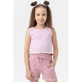 Breeze Kız Çocuk Crop Tişört Fitilli Pudra (8-14 Yaş) - 10 Yaş