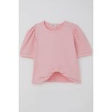 Breeze Kız Çocuk Crop Tişört Göbek Dekolte Detaylı 8-14 Yaş, Pembe - 8 Yaş