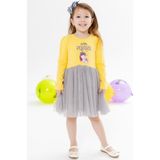 Breeze Kız Çocuk Elbise Unicorn Baskılı Sarı (1.5-5 Yaş) - 2 Yaş