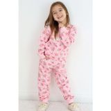 Breeze Kız Çocuk Eşofman Takım Çiçek Desenli 1.5-5 Yaş, Pembe