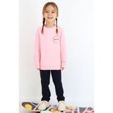 Breeze Kız Çocuk Eşofman Takım Çiçek Desenli Pamuklu 1.5-5 Yaş Pembe Renk - 2 Yaş