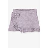 Breeze Kız Çocuk Etek Şort Fırfırlı Fiyonklu 1.5-5 Yaş, Gri