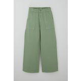 Breeze Kız Çocuk Gabardin Pantolon Geniş Paça Beli Lastikli 10-14 Yaş, Mint Yeşili