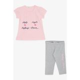 Breeze Kız Çocuk Kapri Taytlı Takım Rüya Temalı 1-4 Yaş, Pembe - 2 Yaş