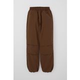 Breeze Kız Çocuk Paraşüt Jogger Paça Pantolon 6-12 Yaş, Koyu Kahve