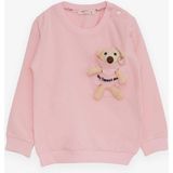 Breeze Kız Çocuk Sweatshirt Ayıcık Aksesuarlı 1.5-5 Yaş, Pembe - 1,5 Yaş