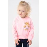 Breeze Kız Çocuk Sweatshirt Ayıcık Aksesuarlı Pudra (1.5-5 Yaş) - 1,5 Yaş