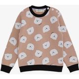 Breeze Kız Çocuk Sweatshirt Ayıcık Desenli 1.5-5 Yaş, Bej - 1,5 Yaş