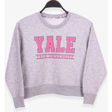 Breeze Kız Çocuk Sweatshirt Baskılı Gri Melanj (8-14 Yaş) - 10 Yaş