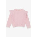 Breeze Kız Çocuk Sweatshirt Beli Lastikli 4-8 Yaş, Somon Melanj