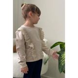 Breeze Kız Çocuk Sweatshirt Güpürlü 1.5-5 Yaş, Bej - 2 Yaş