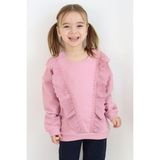 Breeze Kız Çocuk Sweatshirt Güpürlü Gülkurusu (1.5-5 Yaş) - 2 Yaş - Gül Kurusu
