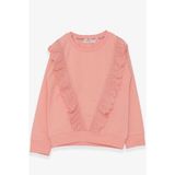 Breeze Kız Çocuk Sweatshirt Güpürlü Somon (4-9 Yaş) - 4 Yaş
