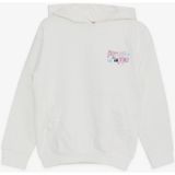 Breeze Kız Çocuk Sweatshirt Kanguru Cepli Yazı Baskılı Güpürlü 3-8 Yaş, Ekru - 3 Yaş