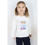Breeze Kız Çocuk Sweatshirt Kız Baskılı 1.5-5 Yaş, Ekru - 3 Yaş