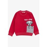 Breeze Kız Çocuk Sweatshirt Köpek Baskılı 2-6 Yaş, Fuşya