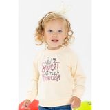Breeze Kız Çocuk Sweatshirt Nakışlı Pullu 1-4 Yaş, Krem - Krem Rengi - 1 Yaş