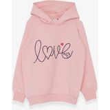 Breeze Kız Çocuk Sweatshirt Nakışlı Yazı Baskılı Pudra (2-6 Yaş) - 2 Yaş