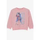 Breeze Kız Çocuk Sweatshirt Pullu Baskılı 9-14 Yaş, Pudra