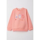 Breeze Kız Çocuk Sweatshirt Sevimli Ayıcıklar Baskılı 1.5-5 Yaş, Somon - 1,5 Yaş