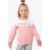 Breeze Kız Çocuk Sweatshirt Tavşan Nakışlı Somon (1-4 Yaş) - 1 Yaş
