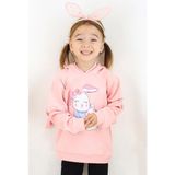 Breeze Kız Çocuk Sweatshirt Tavşancık Baskılı 1.5-5 Yaş, Pembe - 1,5 Yaş