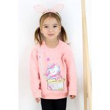 Breeze Kız Çocuk Sweatshirt Unicorn Somon (2-6 Yaş) - 2 Yaş