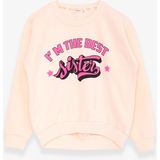 Breeze Kız Çocuk Sweatshirt Yazı Baskılı 9-14 Yaş, Krem - 11 Yaş - Krem Rengi