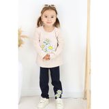 Breeze Kız Çocuk Taytlı Takım Papatya Baskılı 1.5-5 Yaş, Bej - 2 Yaş