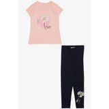 Breeze Kız Çocuk Taytlı Takım Papatya Baskılı 4-9 Yaş, Pembe