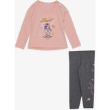 Breeze Kız Çocuk Taytlı Takım Sevimli Kız Baskılı Kalpli 2-6 Yaş, Pembe - 2 Yaş