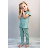 Breeze Kız Çocuk Taytlı Takım Simli Yazı Baskılı 1.5-5 Yaş, Mint Yeşili - 1,5 Yaş