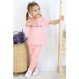 Breeze Kız Çocuk Taytlı Takım Yazı Baskılı 1.5-5 Yaş, Pembe - 2 Yaş