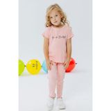Breeze Kız Çocuk Taytlı Takım Yazı Baskılı 1.5-5 Yaş, Somon - 18 Ay