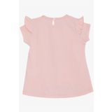 Breeze Kız Çocuk Tişört Bahar Temalı Balerin Kız Baskılı 1.5-5 Yaş, Pembe