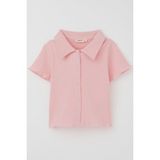 Breeze Kız Çocuk Tişört Crop Çıtçıtlı Fitilli 9-14 Yaş, Pembe - 9 Yaş