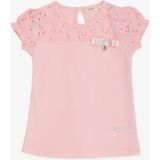 Breeze Kız Çocuk Tişört Güpürlü Aksesuarlı 5-10 Yaş, Pembe - 5 Yaş