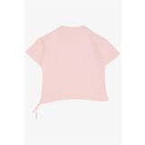 Breeze Kız Çocuk Tişört Papatya Baskılı 7-12 Yaş, Pembe