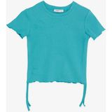 BREEZE Kız Çocuk Tişört Yanları Büzgülü 8-14 Yaş, Mint Yeşili