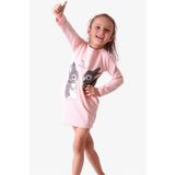 Breeze Kız Çocuk Tunik Tavşan Desenli 1.5-5 Yaş, Somon