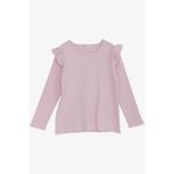 Breeze Kız Çocuk Uzun Kollu Bluz Fırfırlı 2-6 Yaş, Pembe - 2 Yaş