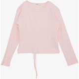 Breeze Kız Çocuk Uzun Kollu Tişört Büzgülü 8-14 Yaş, Pembe - 10 Yaş